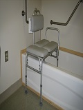 Bath Transfer Bench can be used in tubs or showers to provide support while bathing.