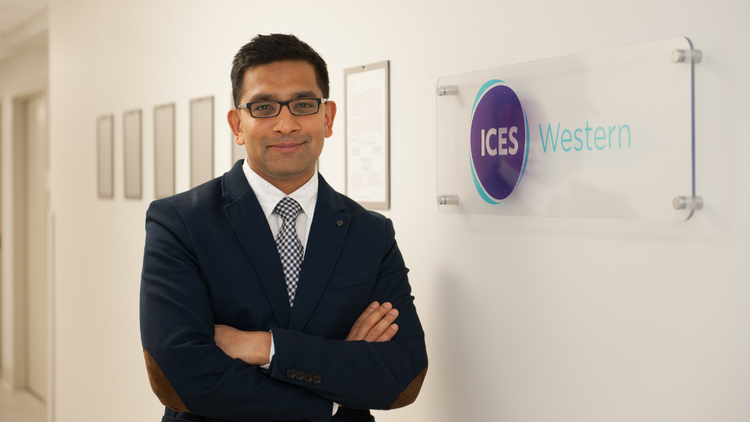 Dr. Amit Garg, Lawson Scientist, Site Director for ICES Western and Associate Dean of Clinical Research at Western’s Schulich School of Medicine & Dentistry