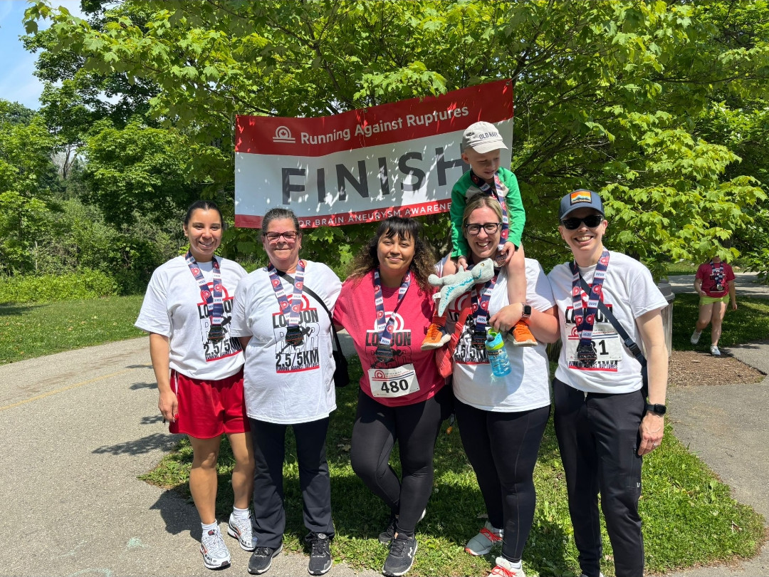 Team members from Victoria Medical Family Centre after completing the Run Against Ruptures