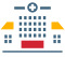 Hospital building icon