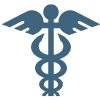 Caduceus symbol icon.