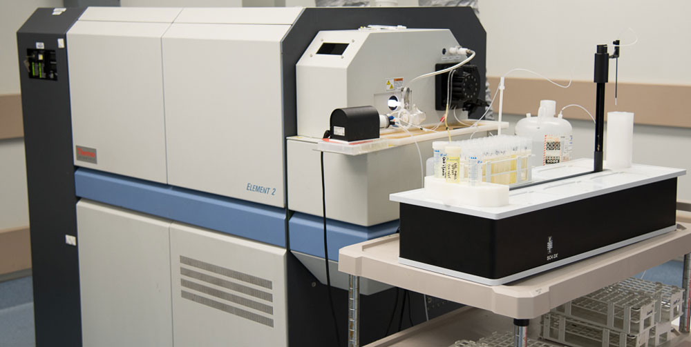 Equipment to perform trace elements analysis. 