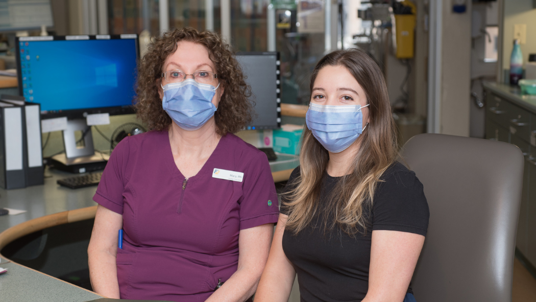 Mary Reed, Registered Nurse, Critical Care Unit; Emily Taft, Registered Nurse, Critical Care Unit