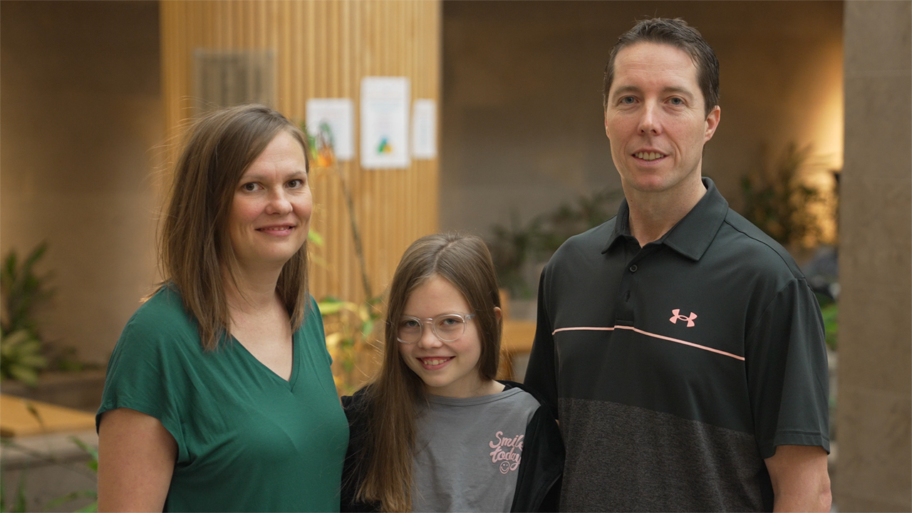 Jeannie, Makayla and Jeff Douglass