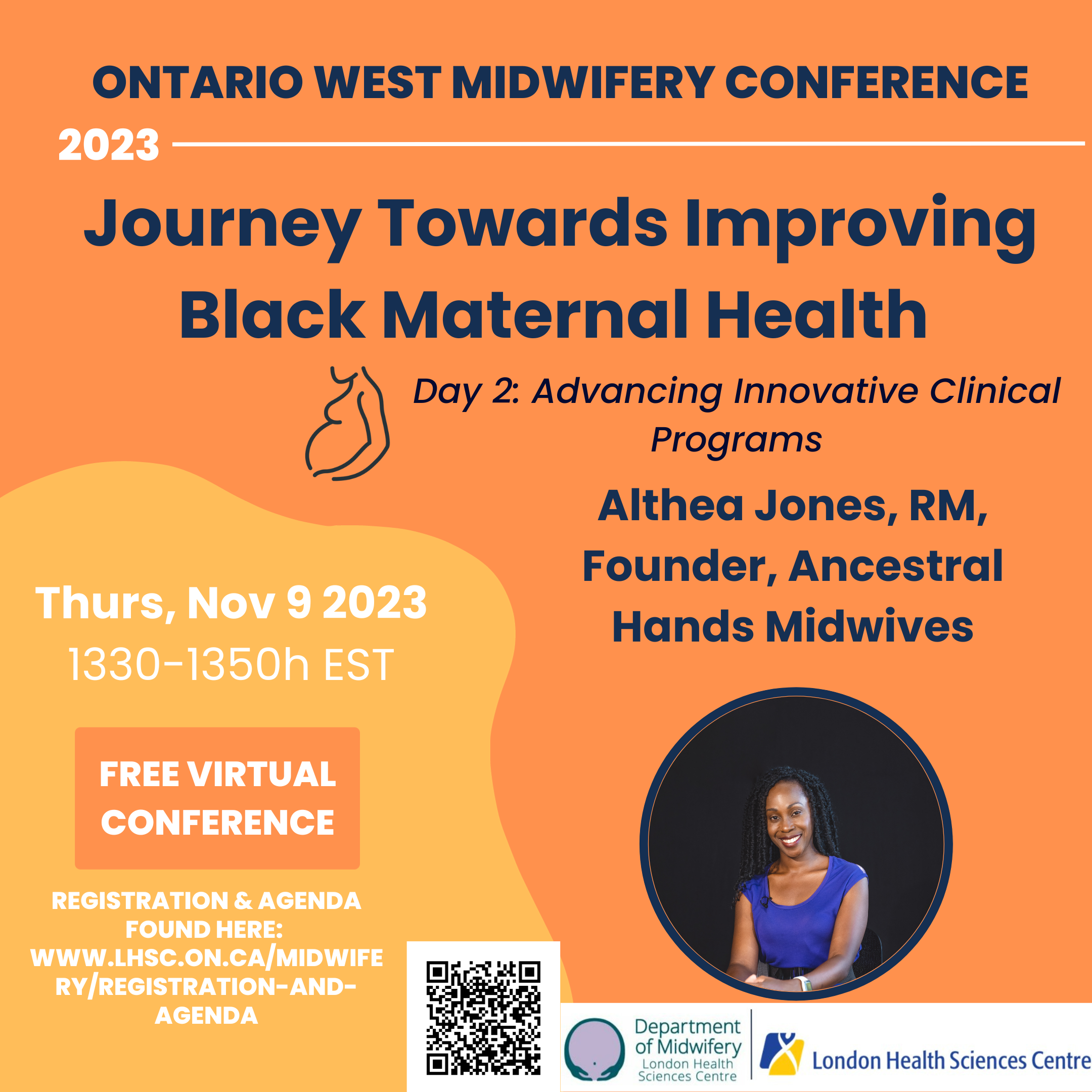 Poster for Journey Towards Improving Black Maternal Health Virtual Event