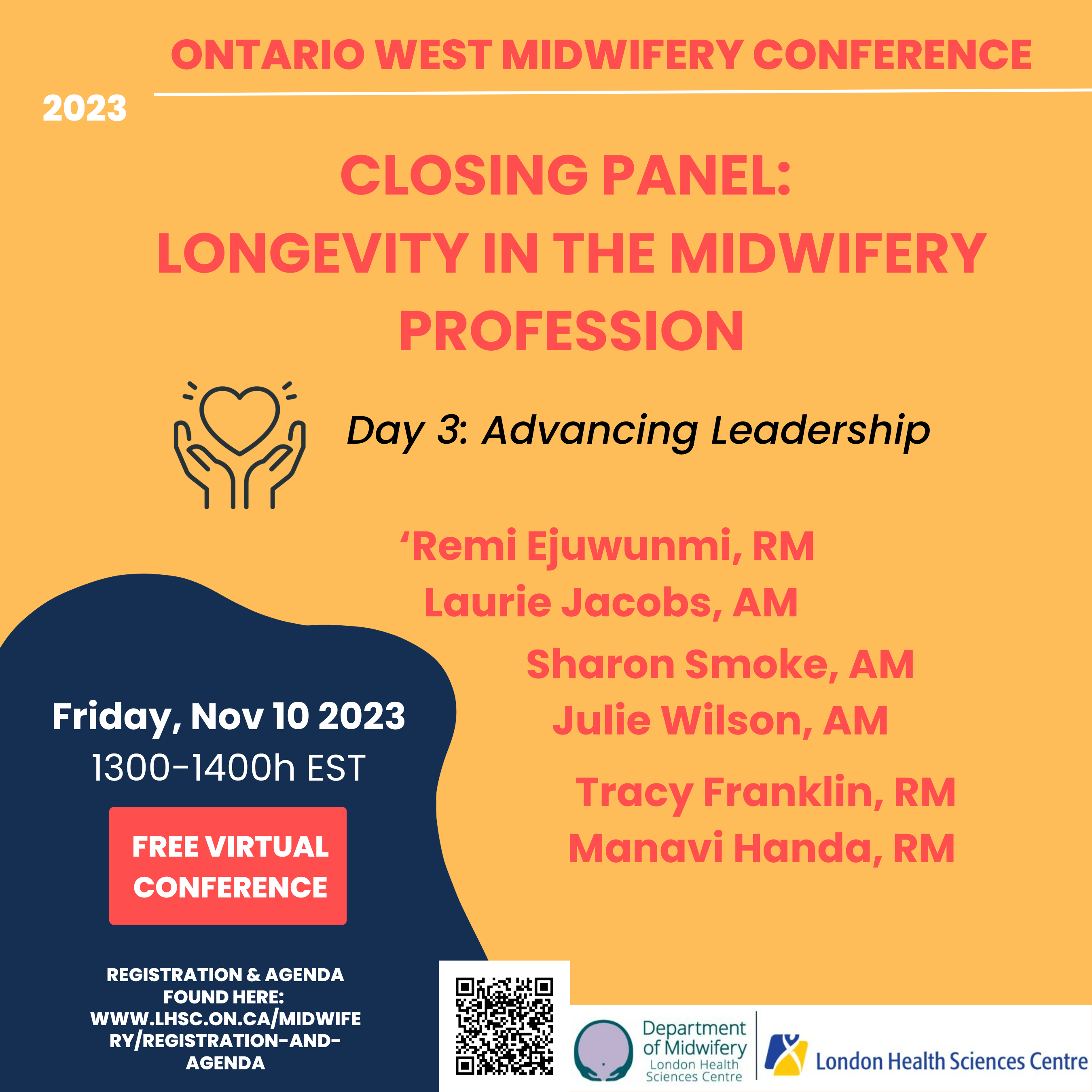 Poster for Closing Panel: Longevity in the Midwifery Profession Virtual Event