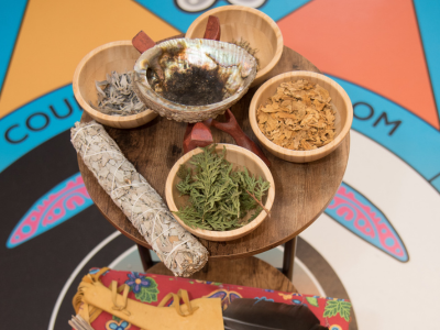 The four sacred medicines available through LHSC’s Indigenous Healing Space.