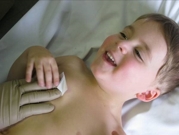 Apply gentle pressure to the needle site with the remaining dry gauze for a full three minutes.