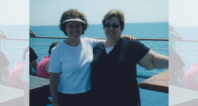 Sisters pictured during a vacation