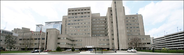 Exterior view of LHSC University Hospital