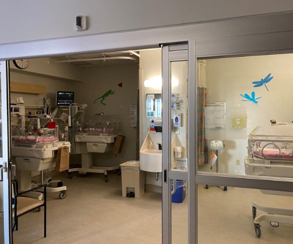 NICU patient room in the NICU at LHSC.