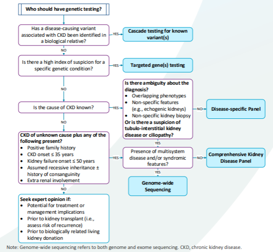 Ontario Health guidelines for genetic testing strategy.