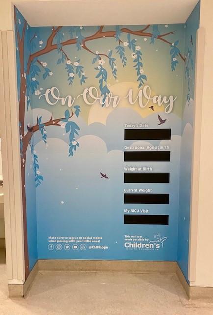 NICU’s “On Your Way” wall