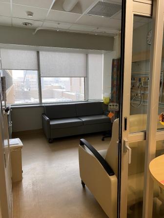 NICU patient room in the NICU at LHSC.