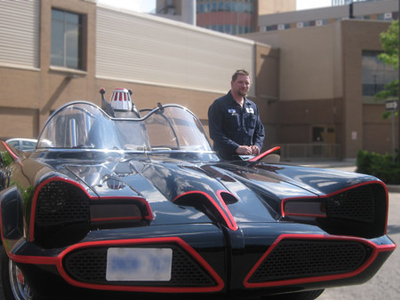 Andrew Murray and Batmobile