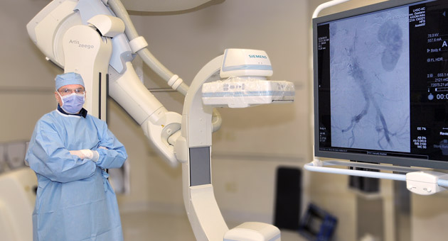Dr. DeRose in one of new operating rooms