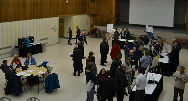 Shot of the open house by London Community News