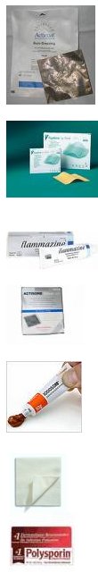 Antimicrobial dressings/Tropical antimicrobial preparations