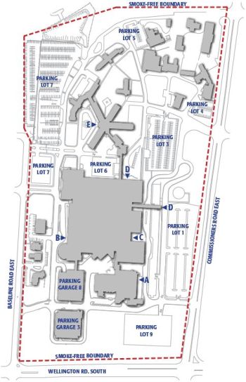 Victoria Hospital map of property boundaries