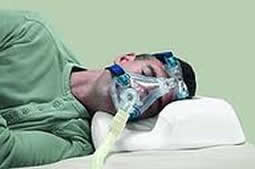 Sleeping Man Wearing Non-Invasive Ventilation