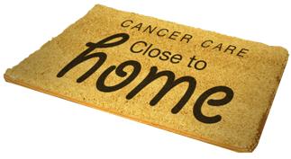 Doormat that says Cancer Care Close to Home