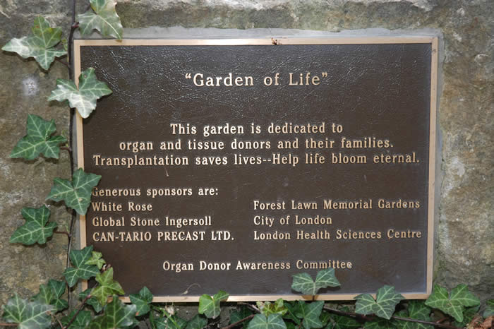 previous garden plaque