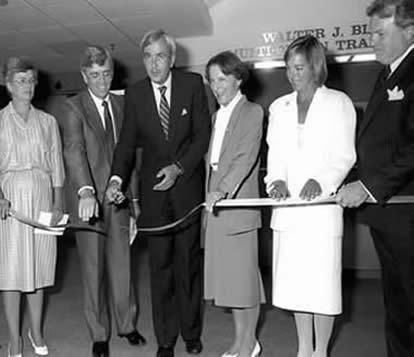 Opening of transplant unit in 1987