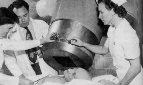 The Cobalt-60 Beam Therapy unit, also known as the “Cobalt Bomb”, 1951