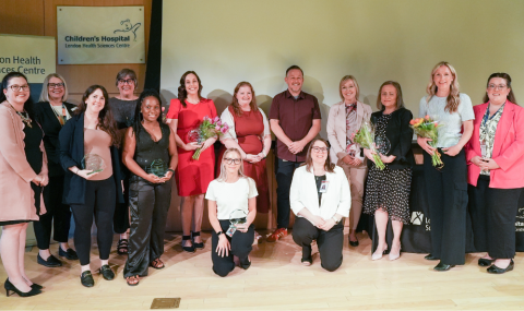 Group photo of Nursing Recognition Award recipients