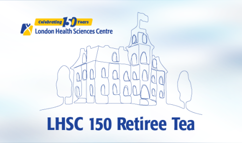 LHSC 150 Retiree Tea graphic