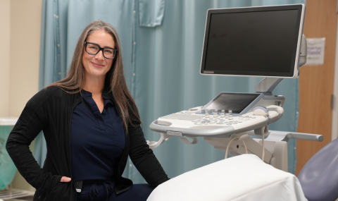 Dr. Erin Lovett in the Women's Minor Procedure Room
