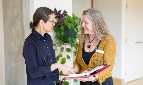 Spiritual Care Practitioners Catherine Regush and BJ Dunbar