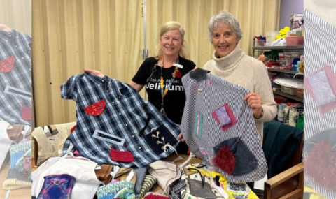 A new batch of donations is delivered