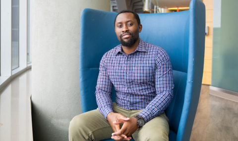 Isaac Mpinda at LHSC’s Sumner Auditorium.