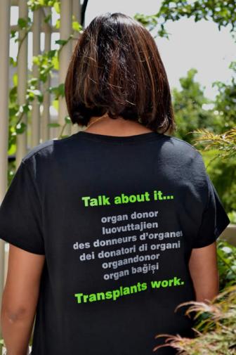 back of t-shirt