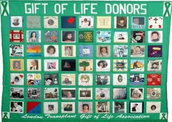 Gift of Life Donor and Recipient Quilts 