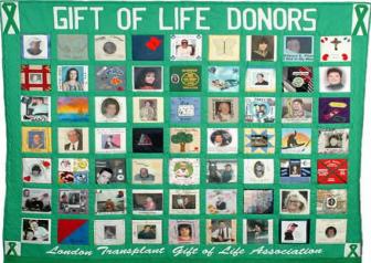 Gift of Life Donor and Recipient Quilts