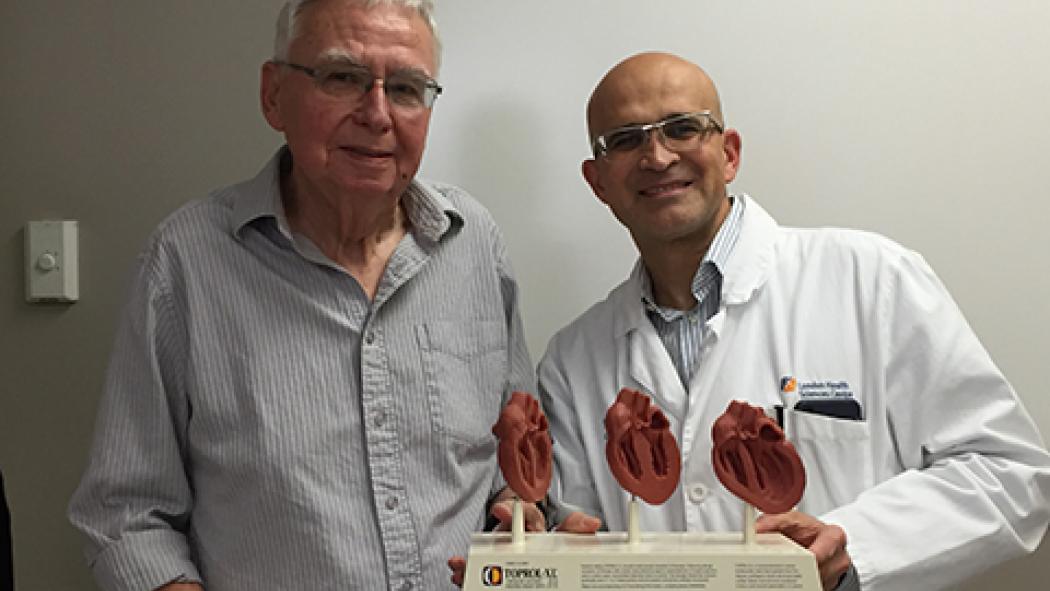 Patient James (Jim) Fuller and Dr. Bob Kiaii, LHSC Chief of Cardiac Surgery Thumbnail