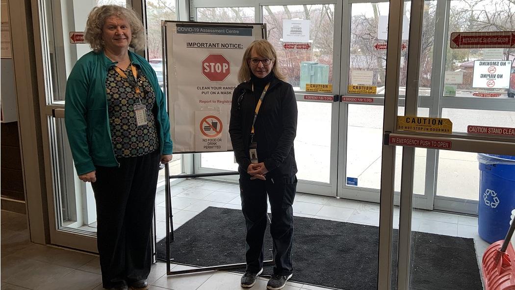 Retired nurses work at the COVID-19 Assessment Centre Thumbnail