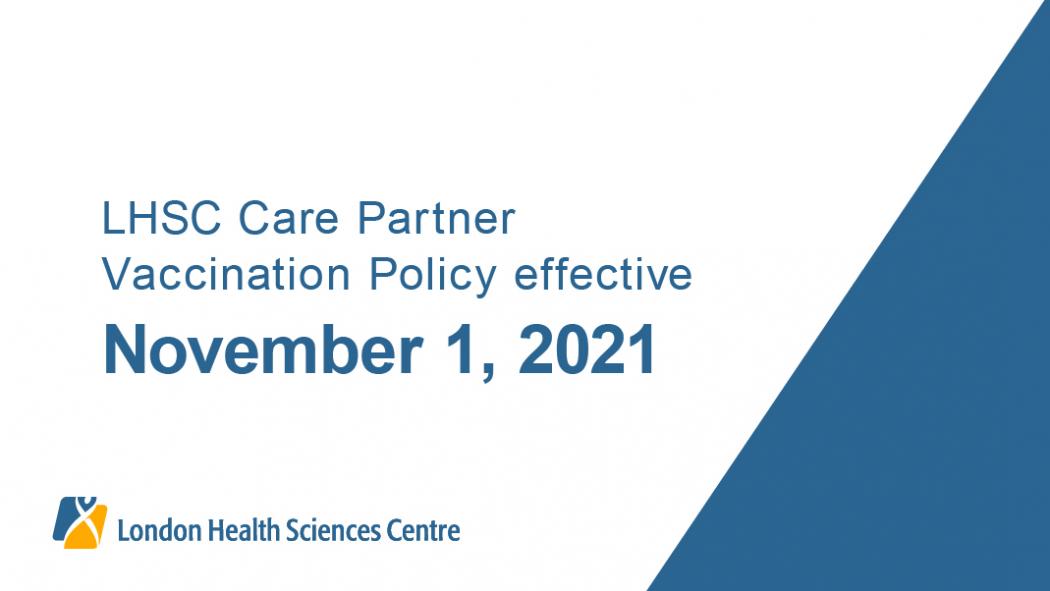 LHSC Care Partner Vaccination Policy