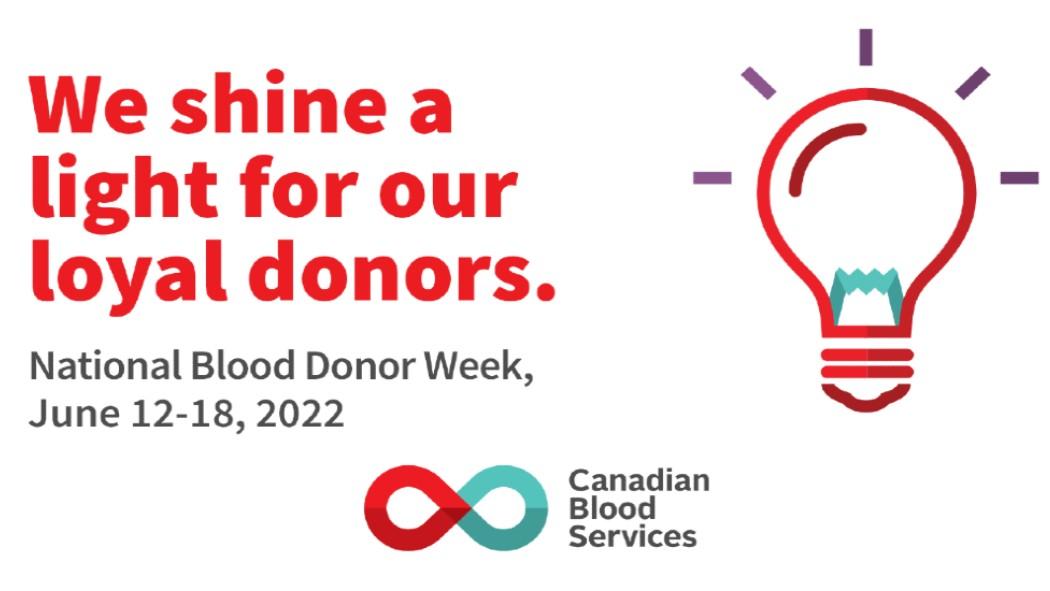 World Blood Donor Day takes place during National Blood Donor Week, June 12 – 18.