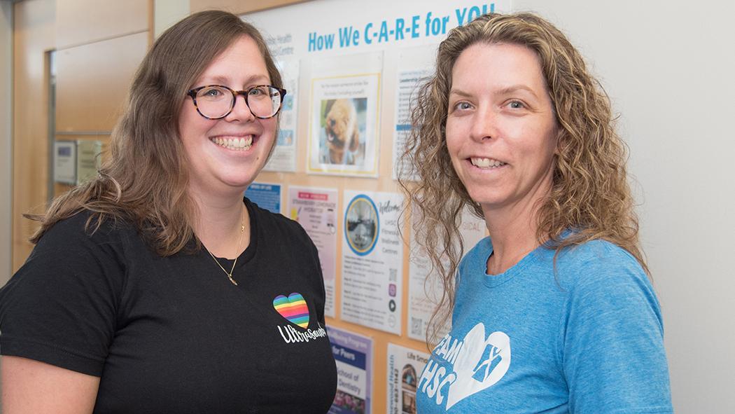 Emily Mol (left) and Penny Healey (right) are wellness co-champions for Victoria Hospital’s Medical Imaging Department.