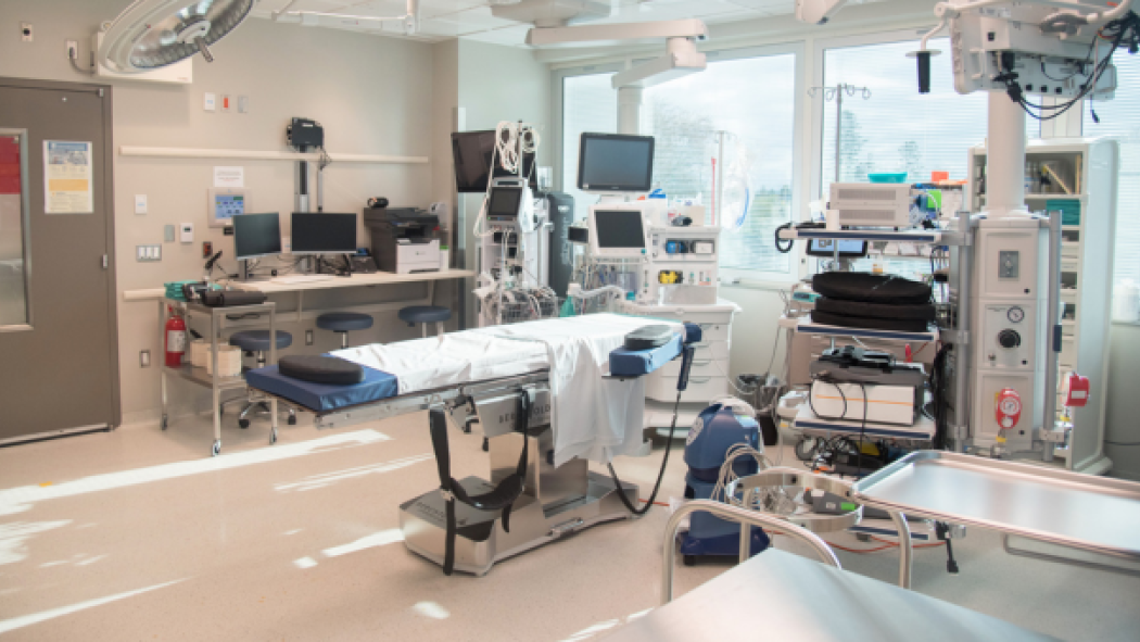 A photo of a surgical suite at the Nazem Kadri Surgical Centre at London Health Sciences Centre.