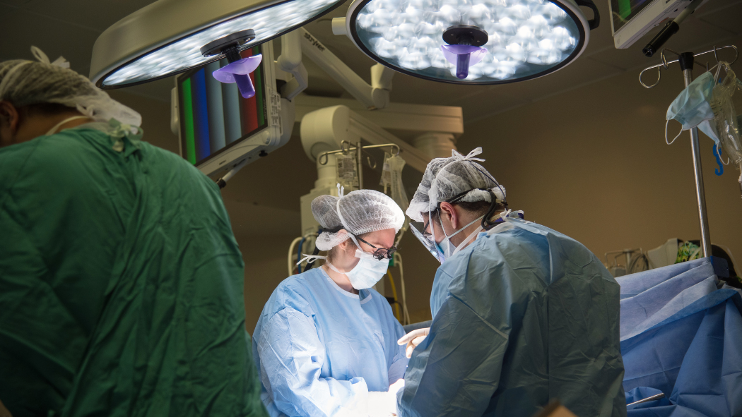 Surgeons in one of LHSC's operating rooms