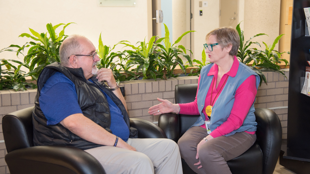 Jeff and Carol, Peer Support Program in the cancer program