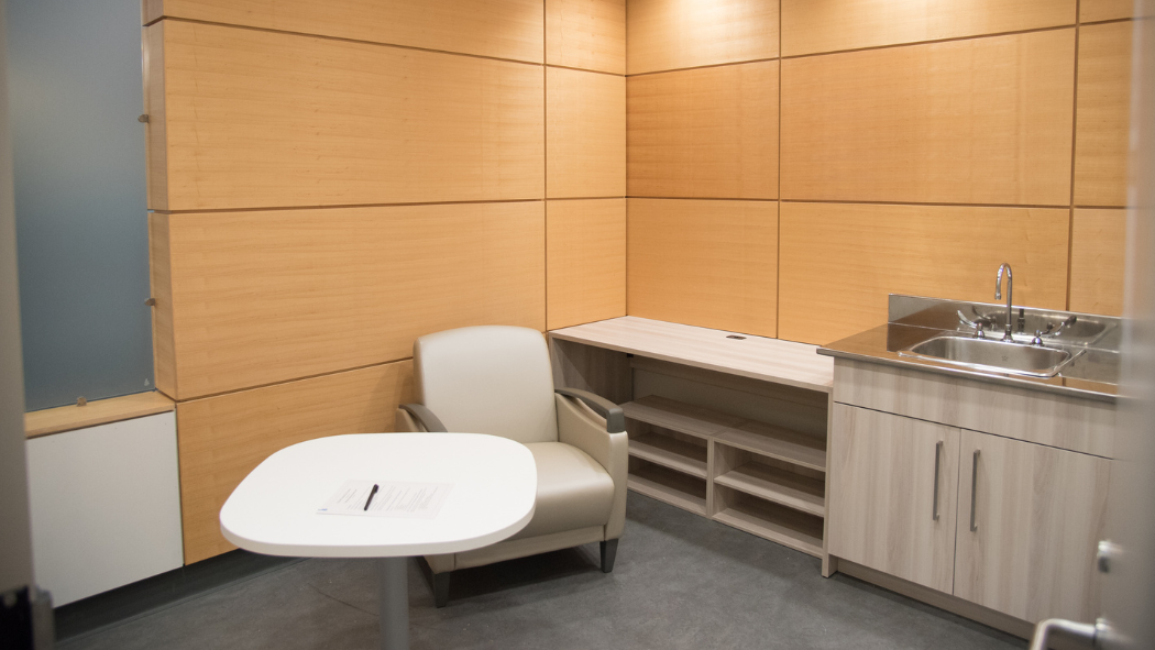 The lactation space at Victoria Hospital