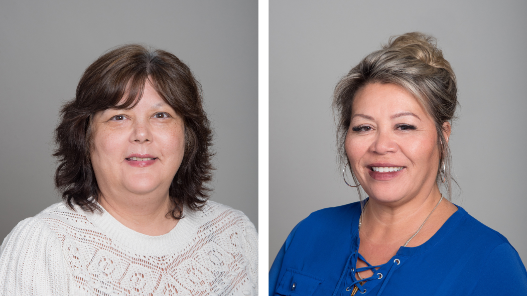 Colleen Jewell and Chantel Antone from the Office of Indigenous Health