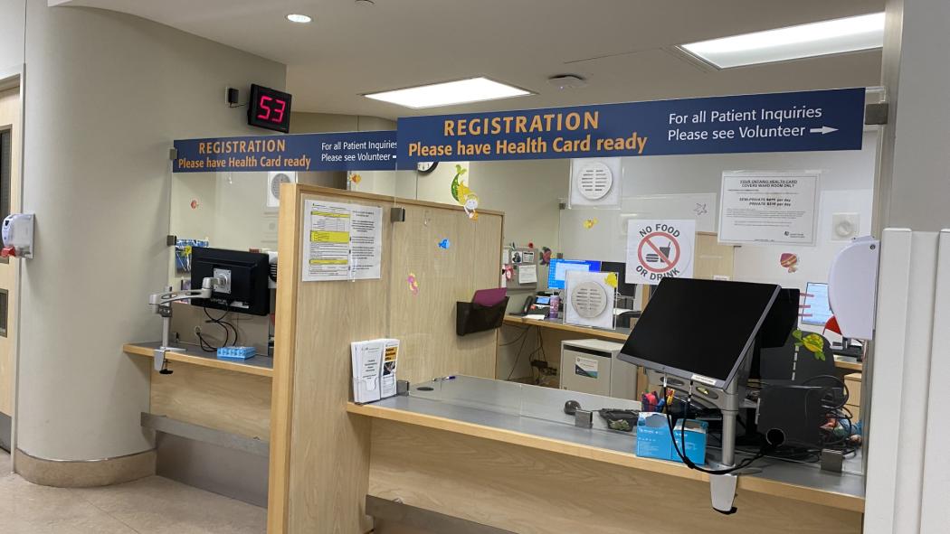 The surgical registration desk