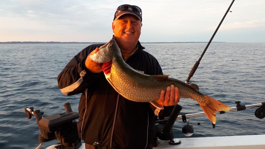 John has been able to return to doing the things he loves. Like fishing for Lake Trout on Lake Huron with friends!