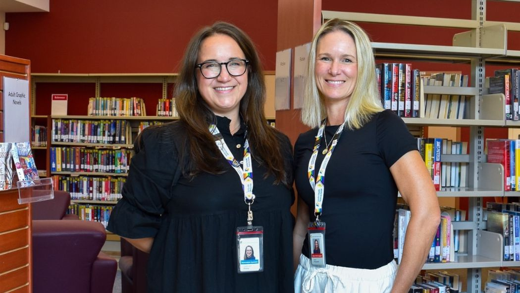 Virtual Care Program team members Gabriele Davey, left, and Kate Kingswell
